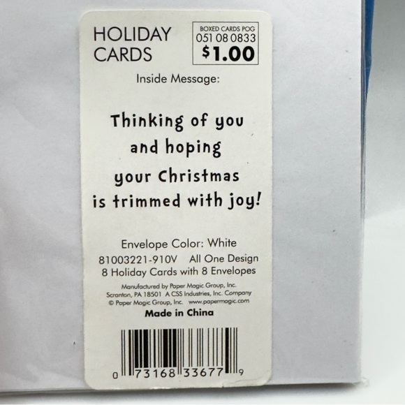 Sealed Holiday Card Lot of 49 Santa, JOY, Party City, Envelopes | Scrapbook - Picture 12 of 16